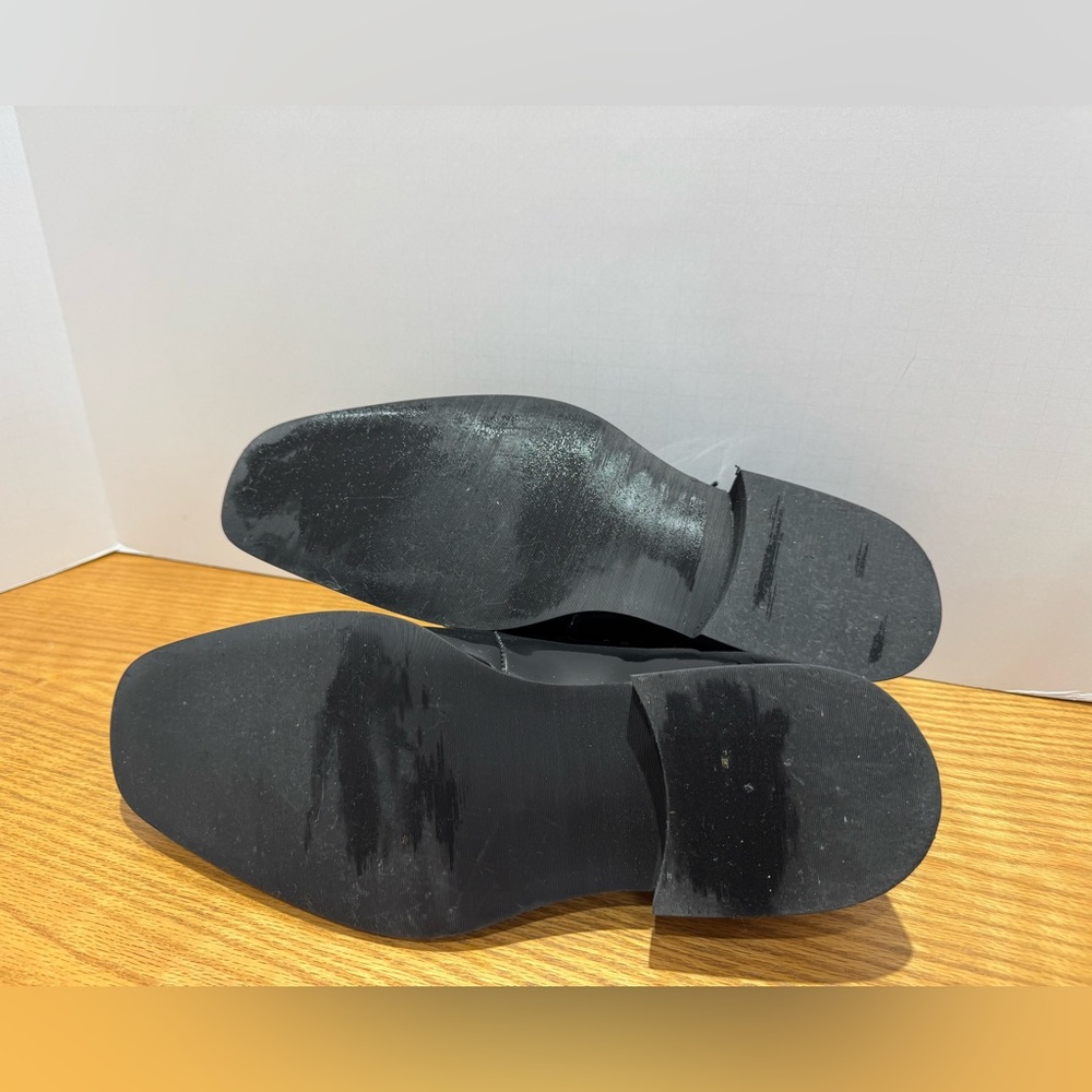Via Spiga Men's Black patent Leather Dress Shoes size 11 - Picture 6 of 7